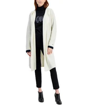 Tommy Hilfiger Women's Hooded Kimono Open Cardigan