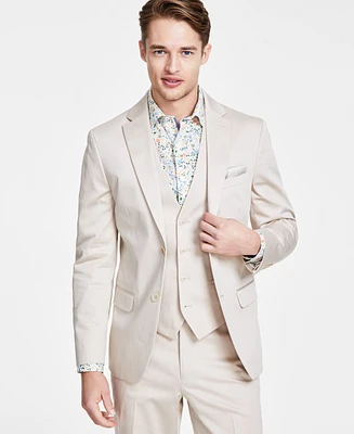 Bar Iii Men's Slim-Fit Cotton Stretch Solid Suit Jacket, Created for Macy's