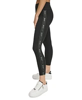 Dkny Sport Women's High-Waist Logo Tape Leggings