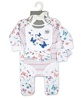 Rock-a-Bye Baby Boutique Girls Butterflies Layette, 6 Piece Set