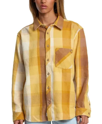 Rvca Juniors' Breeze Cotton Flannel Button-Down Shirt