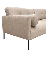 Armen Living Michalina 84" Polyester, Nylon with Metal Legs Sofa