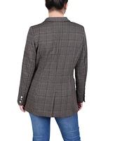 Ny Collection Petite Long Sleeve Ponte Jacket