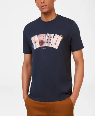Ben Sherman Men's Playing Cards Regular Fit T-shirt