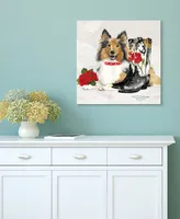 Empire Art Direct "Collie" Unframed Free Floating Tempered Glass Panel Graphic Dog Wall Art Print 20" x 20", 20" x 20" x 0.2" - Multi