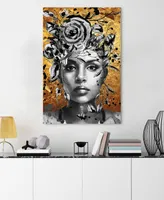 Empire Art Direct "Be Yourself Ii" Frameless Free Floating Tempered Glass Panel Graphic Wall Art, 48" x 32" x 0.2"