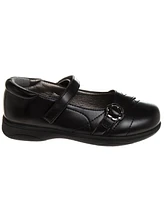 French Toast Big Girls School Hook and Loop Closure Shoes