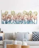 Empire Art Direct "Spring Blooms" Frameless Free Floating Tempered Glass Panel Graphic Wall Art, 24" x 63" x 0.2" - Multi