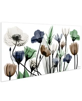 Empire Art Direct "Floral Landscape" Frameless Free Floating Tempered Glass Panel Graphic Wall Art, 24" x 48" x 0.2"