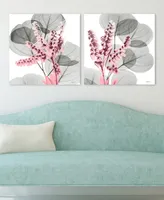 Empire Art Direct Eucalyptus Bush 1 2 Frameless Free Floating Tempered Glass Panel Graphic Wall Art, 24" x 24" x 0.2" Each, Set of 2