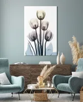 Empire Art Direct "Springing TuLIps" Frameless Free Floating Tempered Glass Panel Graphic Wall Art, 48" x 32" x 0.2" - Multi