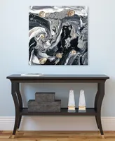 Empire Art Direct "Ebony Ivory B" Frameless Free Floating Tempered Glass Panel Graphic Wall Art, 36" x 36" x 0.2"