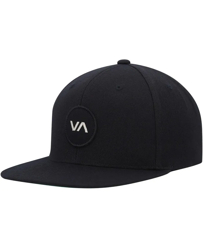 Men's Rvca Black Va Patch Snapback Hat