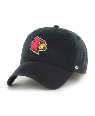 Men's '47 Brand Black Louisville Cardinals Franchise Fitted Hat