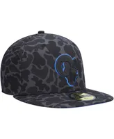 Men's New Era Black Los Angeles Rams Amoeba Camo 59FIFTY Fitted Hat