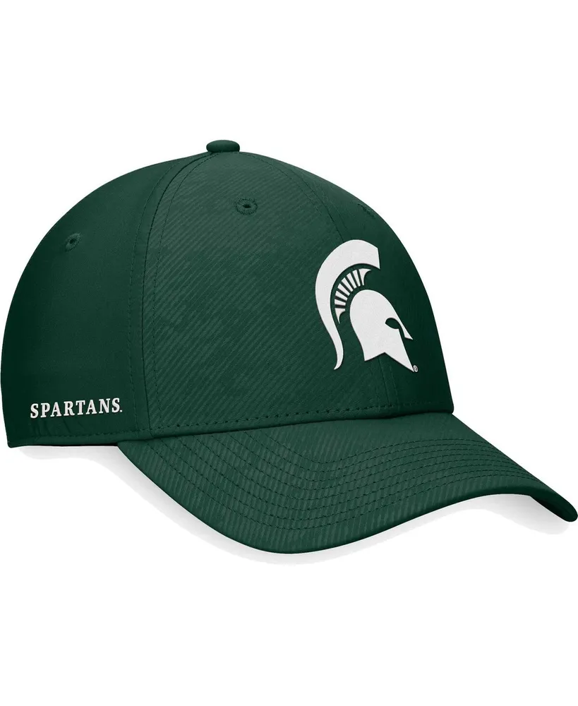 Men's Top of the World Green Michigan State Spartans Deluxe Flex Hat