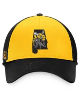 Men's Top of the World Black, Gold Alabama State Hornets Origins Trucker Adjustable Hat