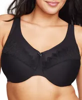 Glamorise Full Figure Plus Wonder Wire Minimizer Underwire Bra, 9003