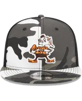 Men's New Era Urban Camo Cleveland Browns 9FIFTY Trucker Snapback Hat