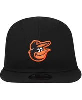 Infant Boys and Girls New Era Black Baltimore Orioles My First 9FIFTY Adjustable Hat