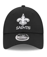 Men's New Era Black New Orleans Saints Main B-Dub 9FORTY Adjustable Hat