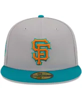 Men's New Era Gray, Teal San Francisco Giants 59FIFTY Fitted Hat