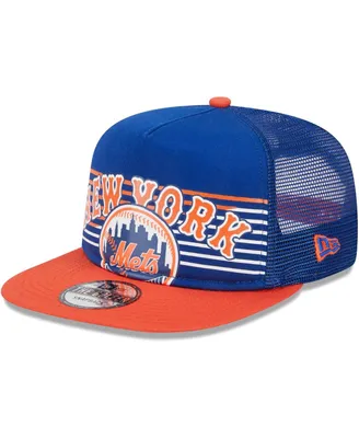 Men's New Era Royal New York Mets Speed Golfer Trucker Snapback Hat