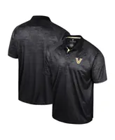 Colosseum Men's Black Providence Friars Honeycomb Raglan Polo