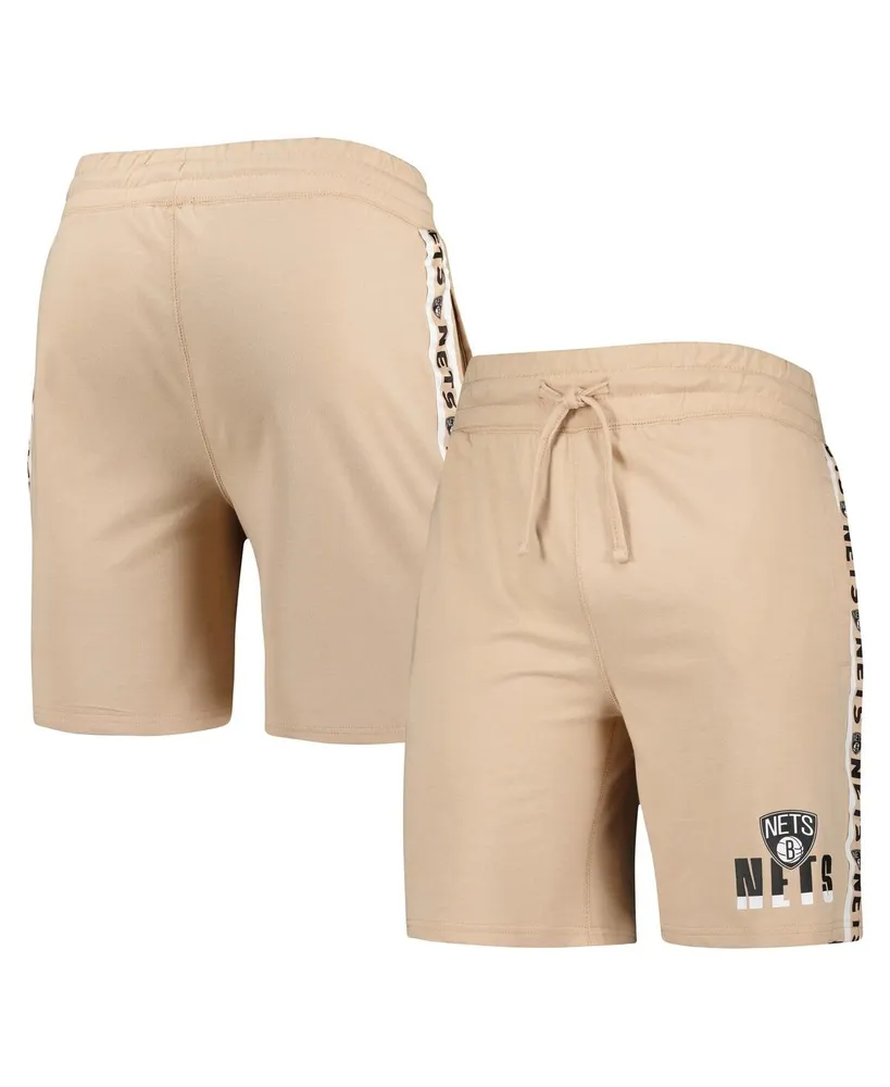 Men's Concepts Sport Tan Brooklyn Nets Team Stripe Shorts