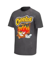 Men's Black Distressed Cheetos Flamin' Hot Washed T-shirt