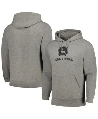 Men's and Women's Top of the World Charcoal John Deere Classic Trademark Pullover Hoodie