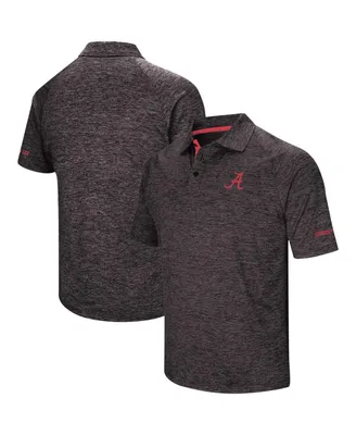 Men's Colosseum Black Alabama Crimson Tide Big and Tall Down Swing Polo Shirt