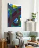 Empire Art Direct "Pigment Play I" Frameless Free Floating Tempered Glass Panel Graphic Wall Art, 48" x 32" x 0.2" - Multi