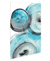 Empire Art Direct "Ripple Effect Iv" Frameless Free Floating Tempered Glass Panel Graphic Wall Art, 32" x 48" x 0.2"