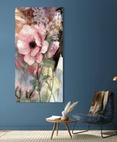 Empire Art Direct "Pastel Fleur Li" Frameless Free Floating Reverse Printed Tempered Glass Wall Art, 72" x 36" x 0.2"