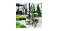 6-Tier Garden Cart Flower Rack Display Decor Pot Plant Holder