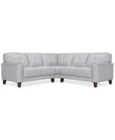 Ashlinn Pastel Leather Sectional Collection Created For Macys