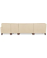 Ashlinn 144" 5-Pc. Pastel Leather Sectional, Created for Macy's