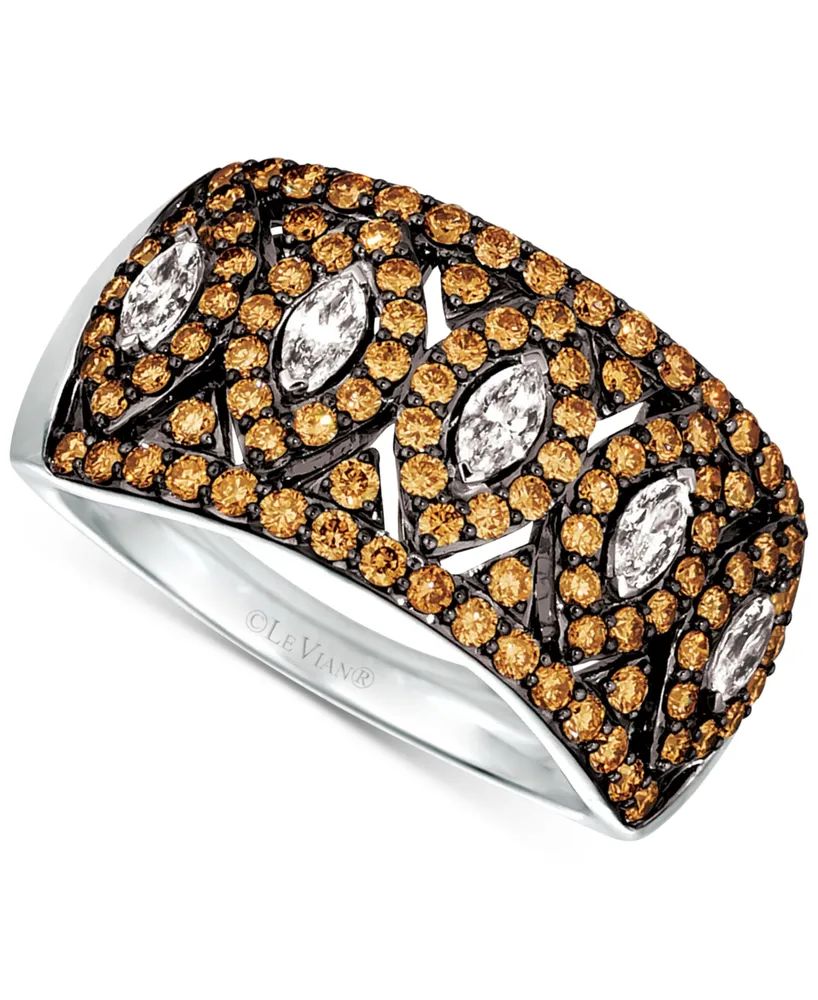 Le Vian Vanilla Diamond & Chocolate Diamond Ring (1-1/5 ct. t.w.) in Platinum