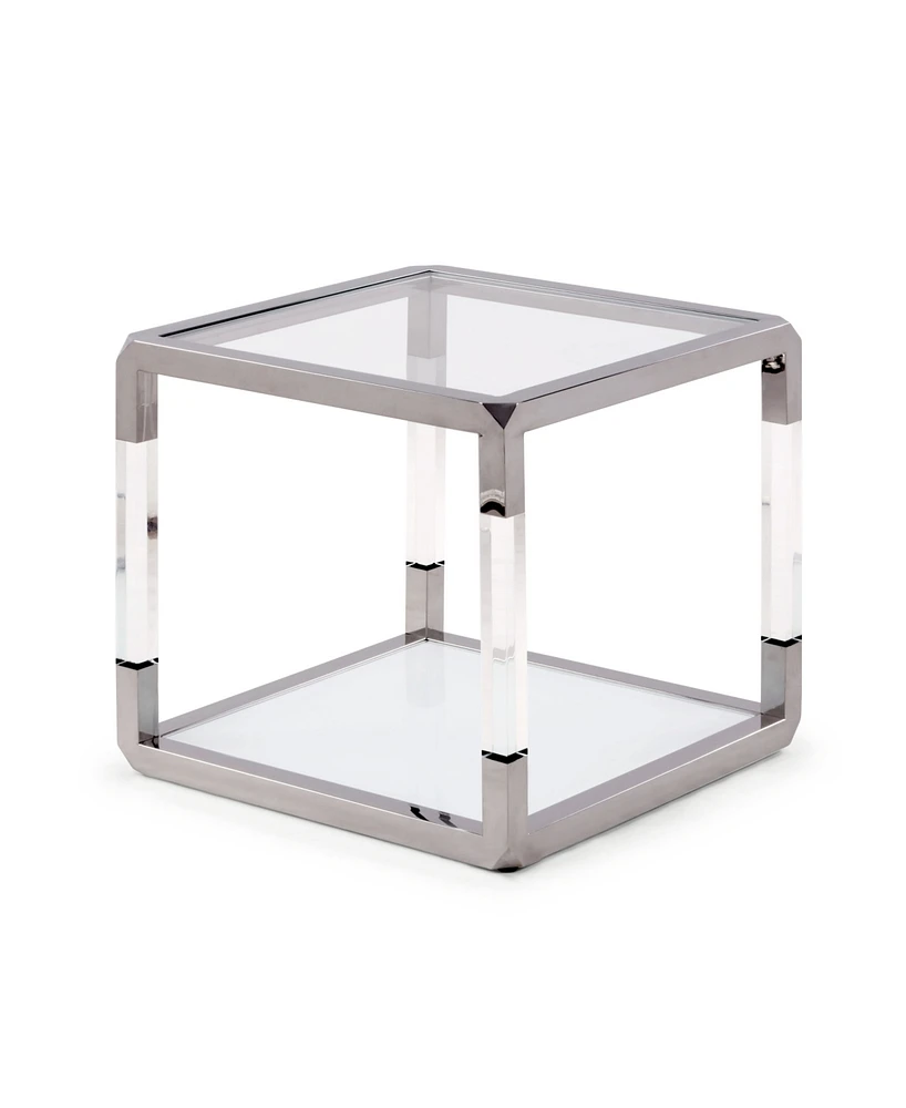 Jasper 22" Glass End Table