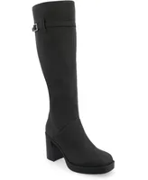 Journee Collection Women's Letice Tru Comfort Foam Wide Width Calf Platform Square Toe Boots