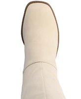 Journee Collection Women's Letice Wide Width Calf Square Toe Platform Knee High Boots