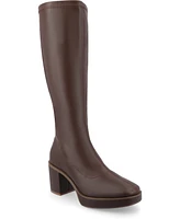 Journee Collection Women's Alondra Narrow Calf Platform Boots