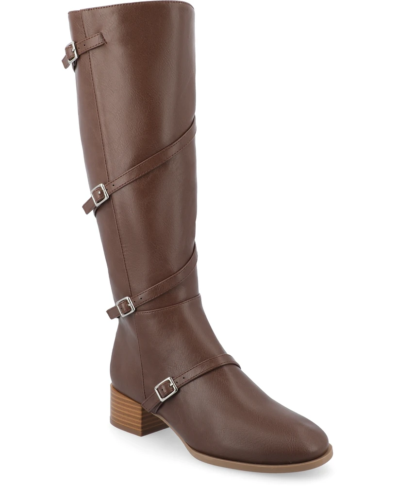 Journee Collection Women's Elettra Regular Calf Boots