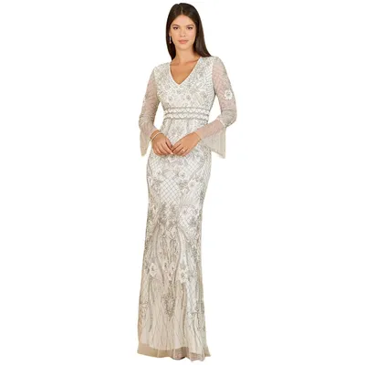 Lara Women's Long Sleeve Ethereal Bridal Gown