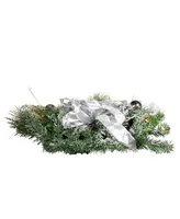 Kurt Adler 26" Pre-lit Pinecone Wall Tree with Bow