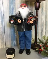 Santa's Workshop 18" Biker Claus