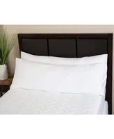 Micropuff 100% Microfiber Pillow Cases Body Pillow - White- 2 Pack