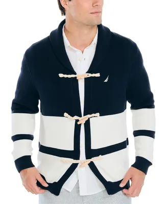 Nautica Men's Heritage Shawl-Collar Toggle-Closure Cardigan Sweater