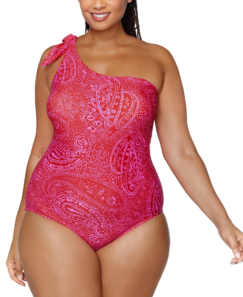 Raisins Curve Trendy Plus Marita One-Shoulder One-Piece Swimsuit